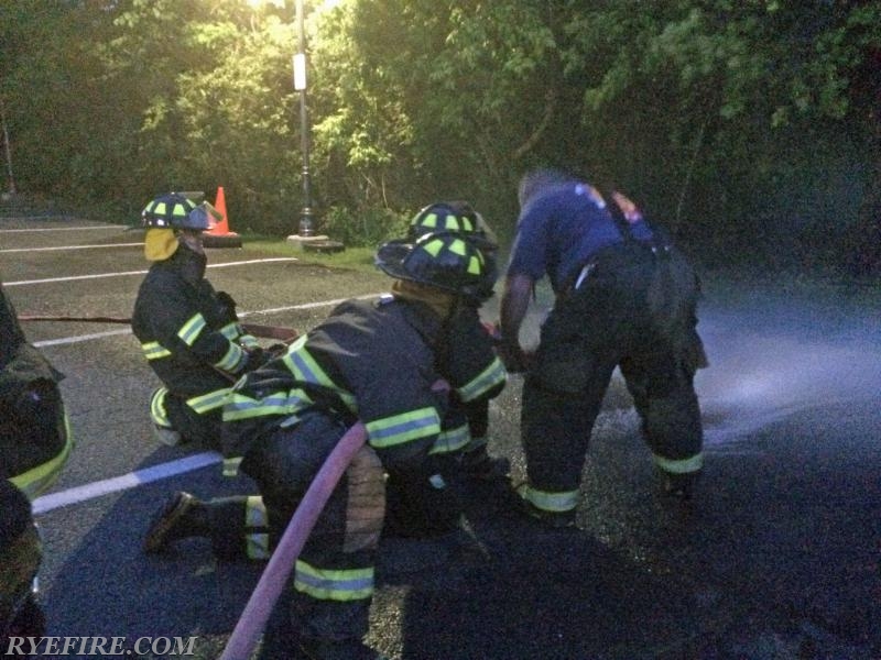 June 2015's Monthly drill was on Engine Company Operations.  Photo by Lt. Kyle Wagman